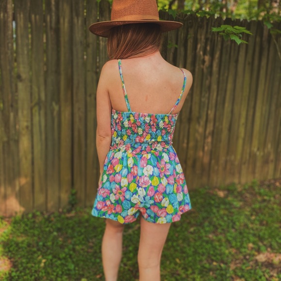 Vintage 60s Floral Romper By Gabar - Picture 4 of 7